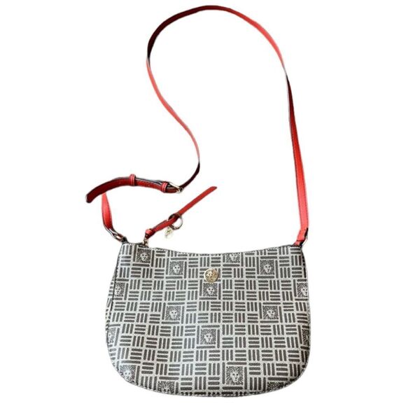 Anne Klein Crossbody Purse with orange accents - Picture 1 of 15